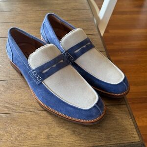 NEW Vintage Foundry Co. Colorblock Suede Penny Loafers Men’s Shoes 10.5